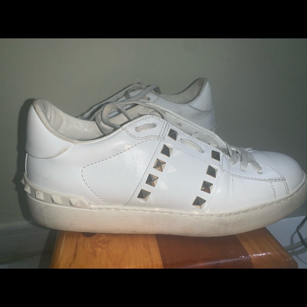 Valentino Rockstud White Sneakers - Picture 2 of 6